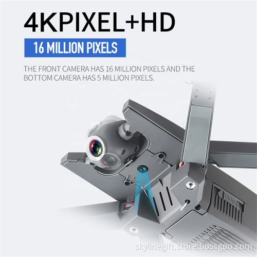 CSJ X4 Foldable Profissional Drone with HD 4K Camera WiFi FPV Wide Angle Optical Flow RC Quadcopter Christmas present Toys